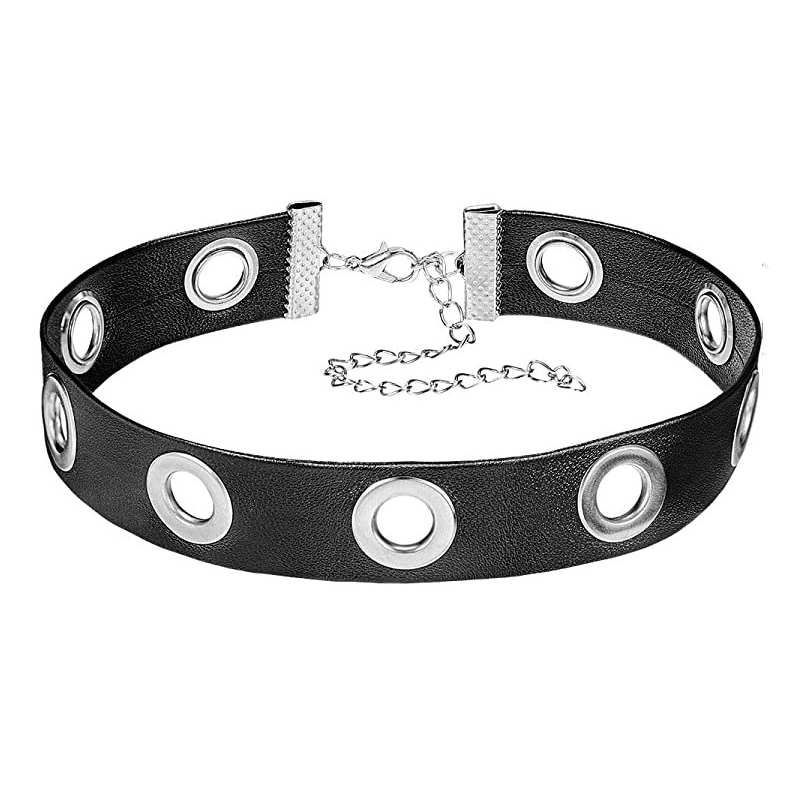 Body Jewelry Trend - Женский кожаный чокер в стиле Харадзюку,