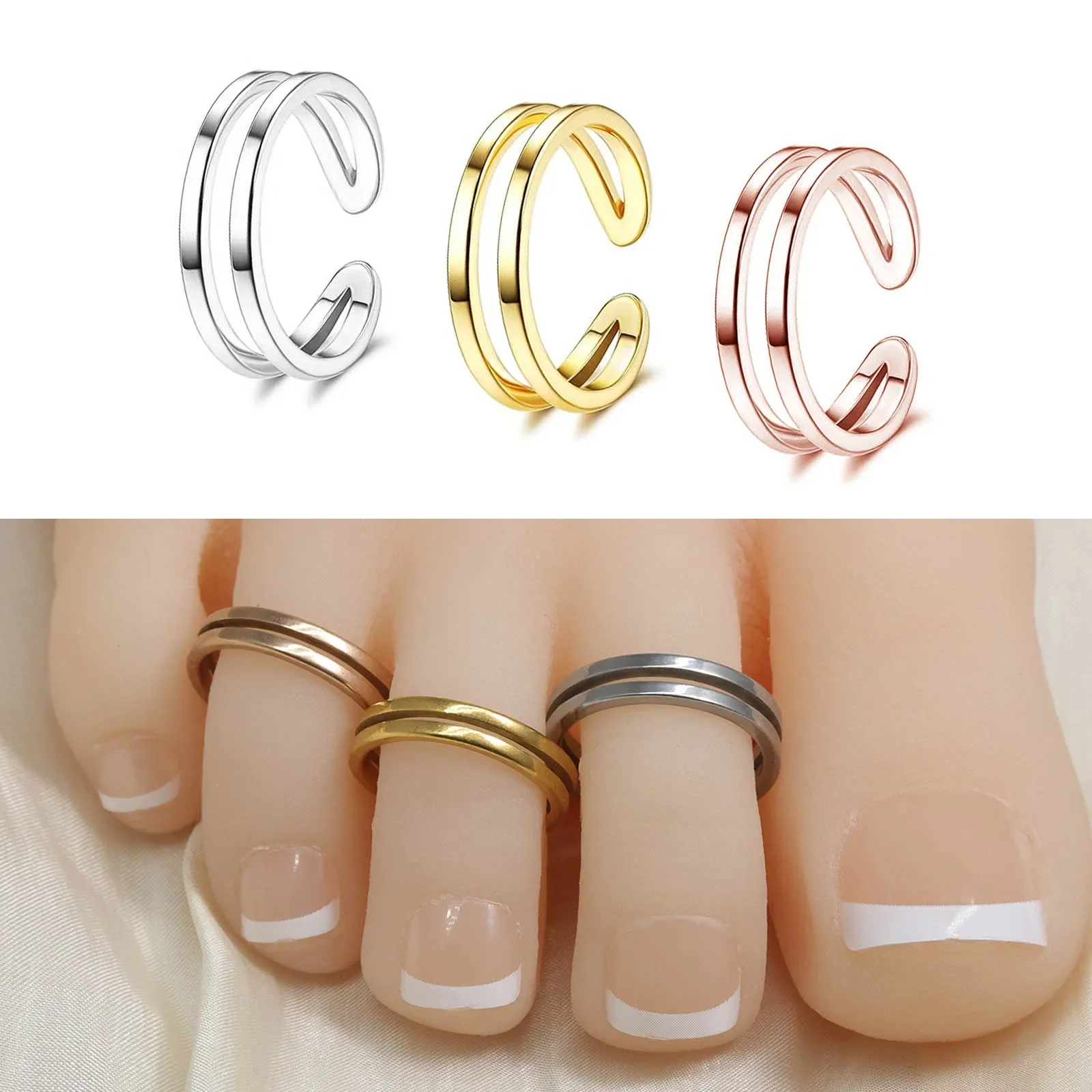 Body Jewelry Hypoallergenic - 1 шт./3 шт., кольцо на палец