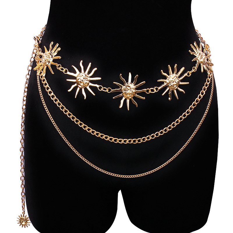 Body Jewelry For Sale - Массивные многослойные металлические поясные ремни в