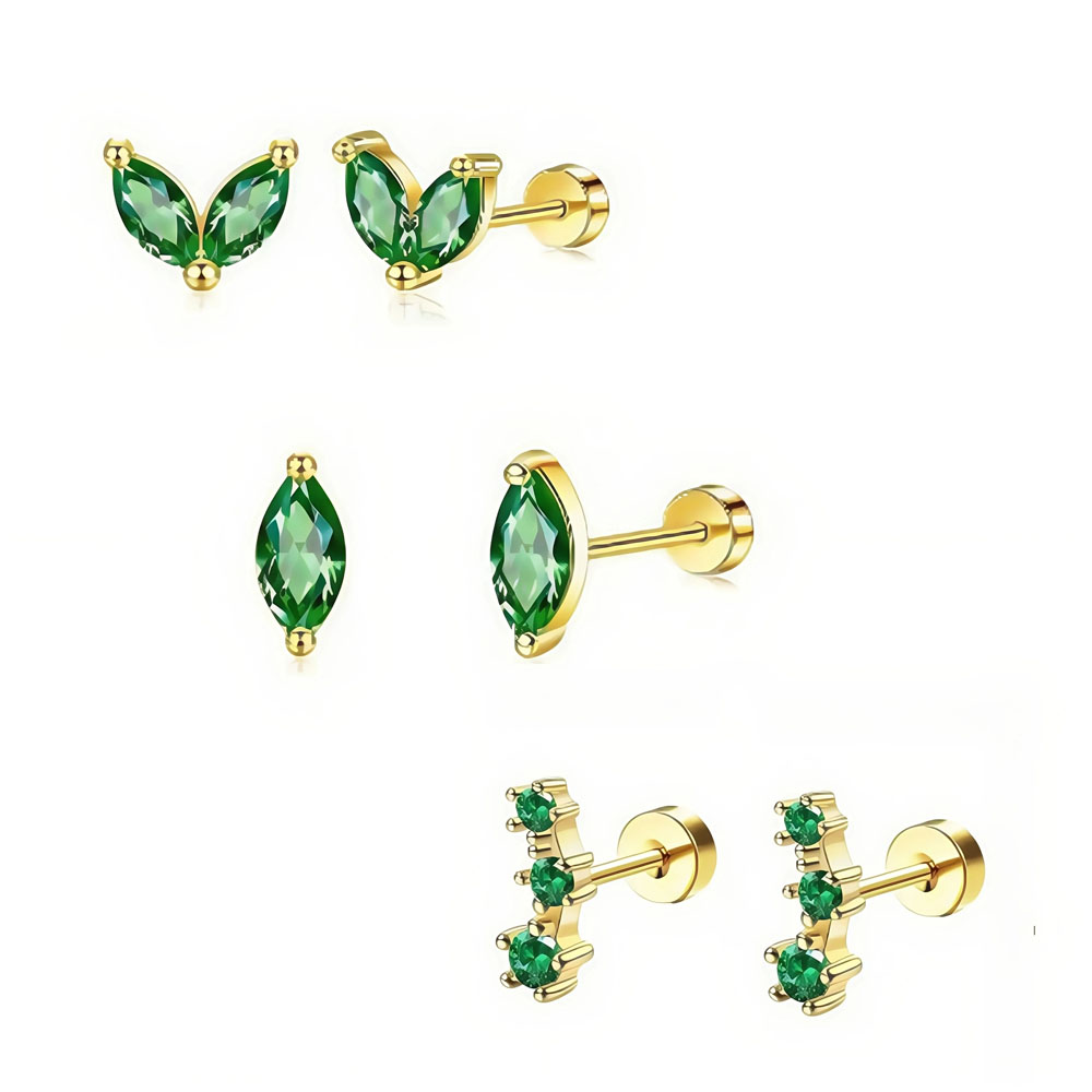 Body Jewelry Hypoallergenic - 6/2 шт. гипоаллергенные крошечные серьги-гвоздики из