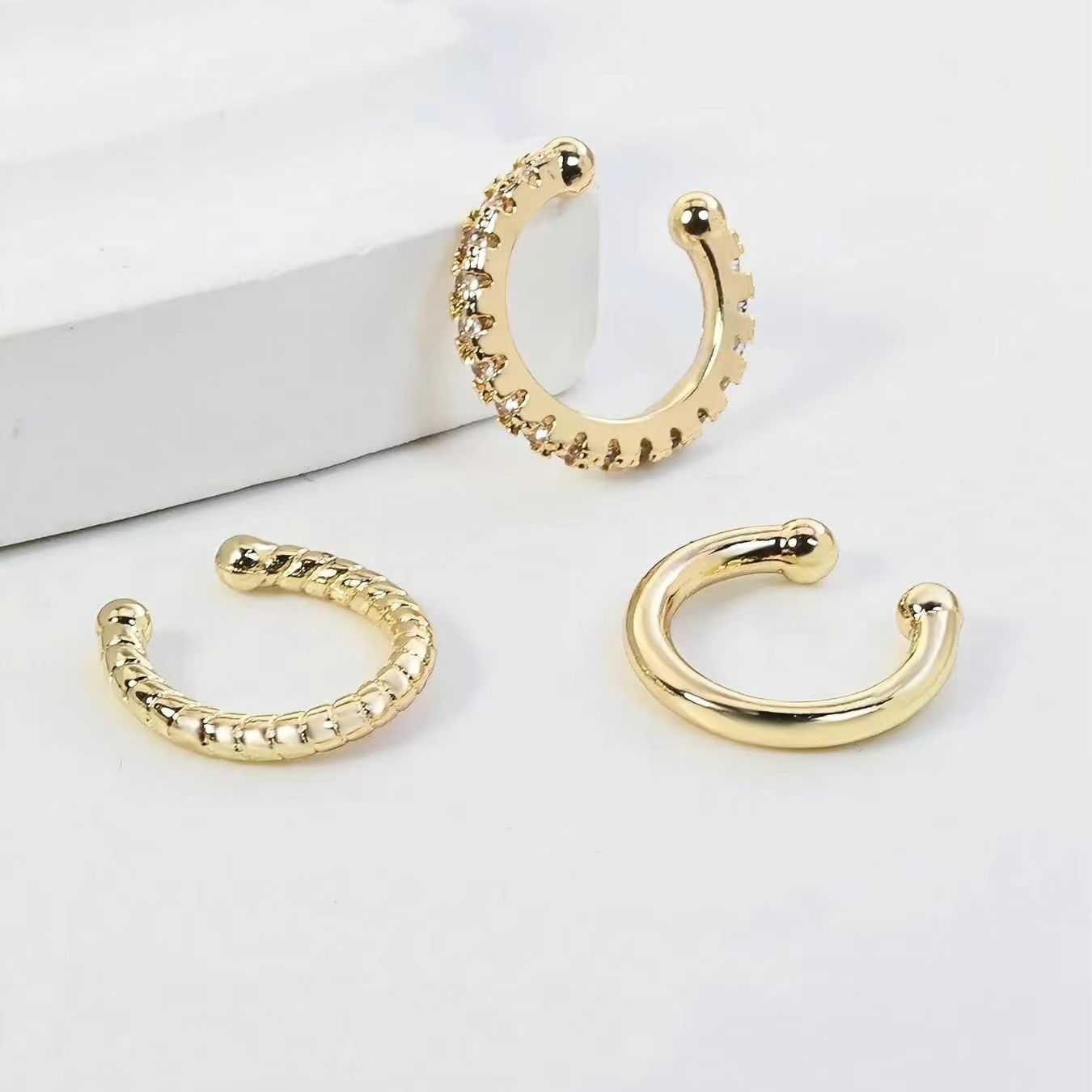 3 шт. серьг-каффов для женщин, – обзор и цена Body Jewelry Hypoallergenic