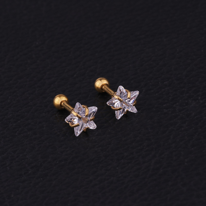 Женские серьги-спирали со звез – обзор и цена Body Jewelry Trend
