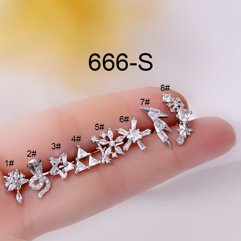 Женские серьги-гвоздики из нер – обзор и цена Body Jewelry Trend