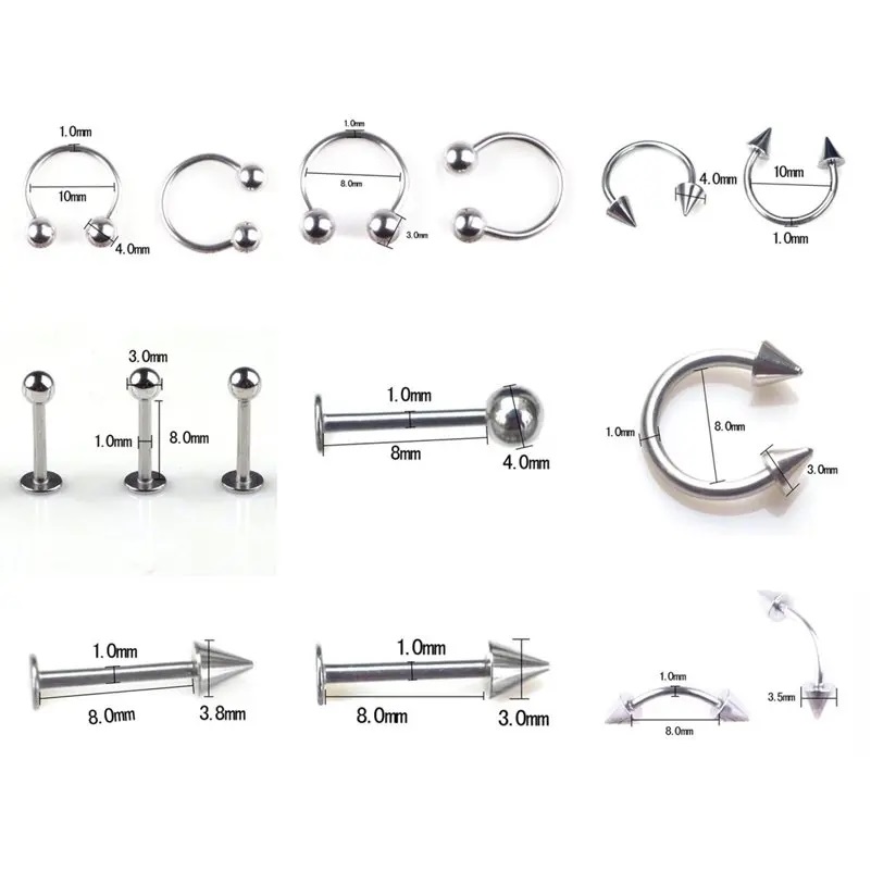 45/80/110 шт., украшения для п – обзор и цена Body Jewelry Display Case