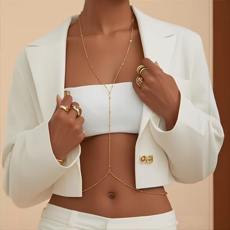 Модная простая цепочка с бусин – обзор и цена Body Jewelry For Sale