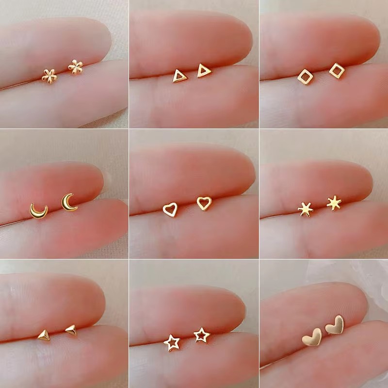 Корейский минимализм, серьги-г – обзор и цена Body Jewelry Hypoallergenic