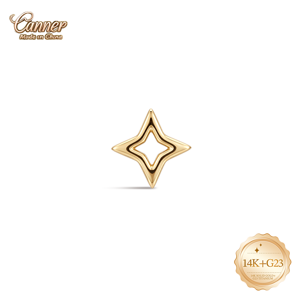 Серьги-гвоздики CANNER из цель – обзор и цена Body Jewelry Hypoallergenic