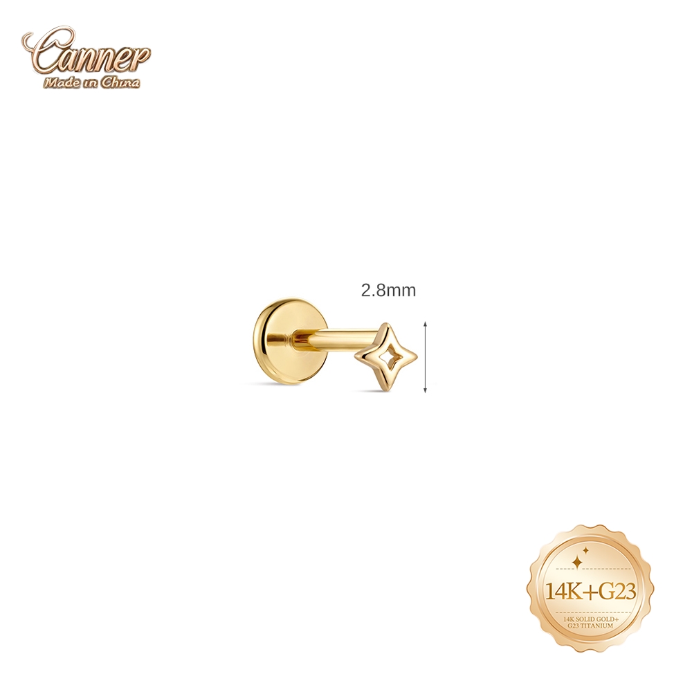 Серьги-гвоздики CANNER из цель – обзор и цена Body Jewelry Hypoallergenic