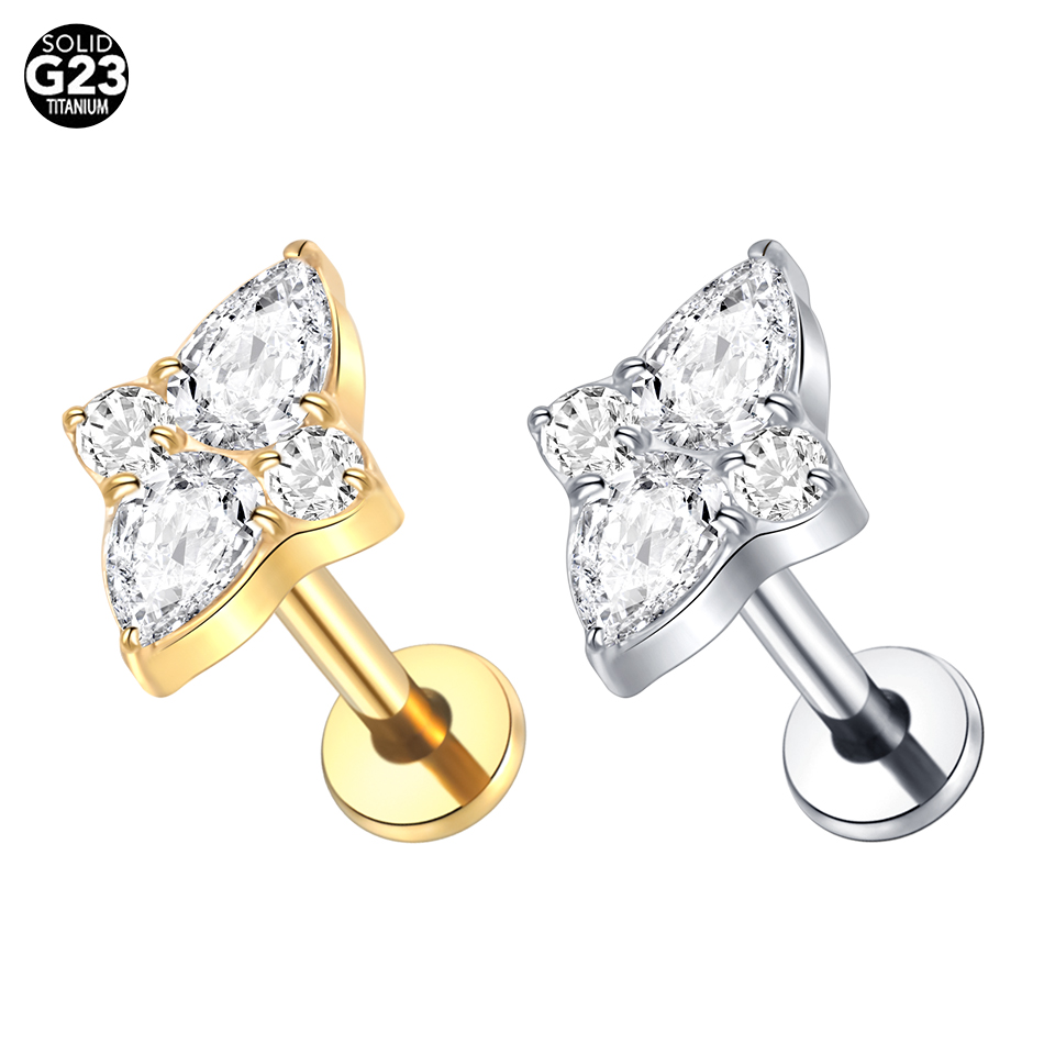 1 шт. титановая губная серьга  – обзор и цена Body Jewelry Trend
