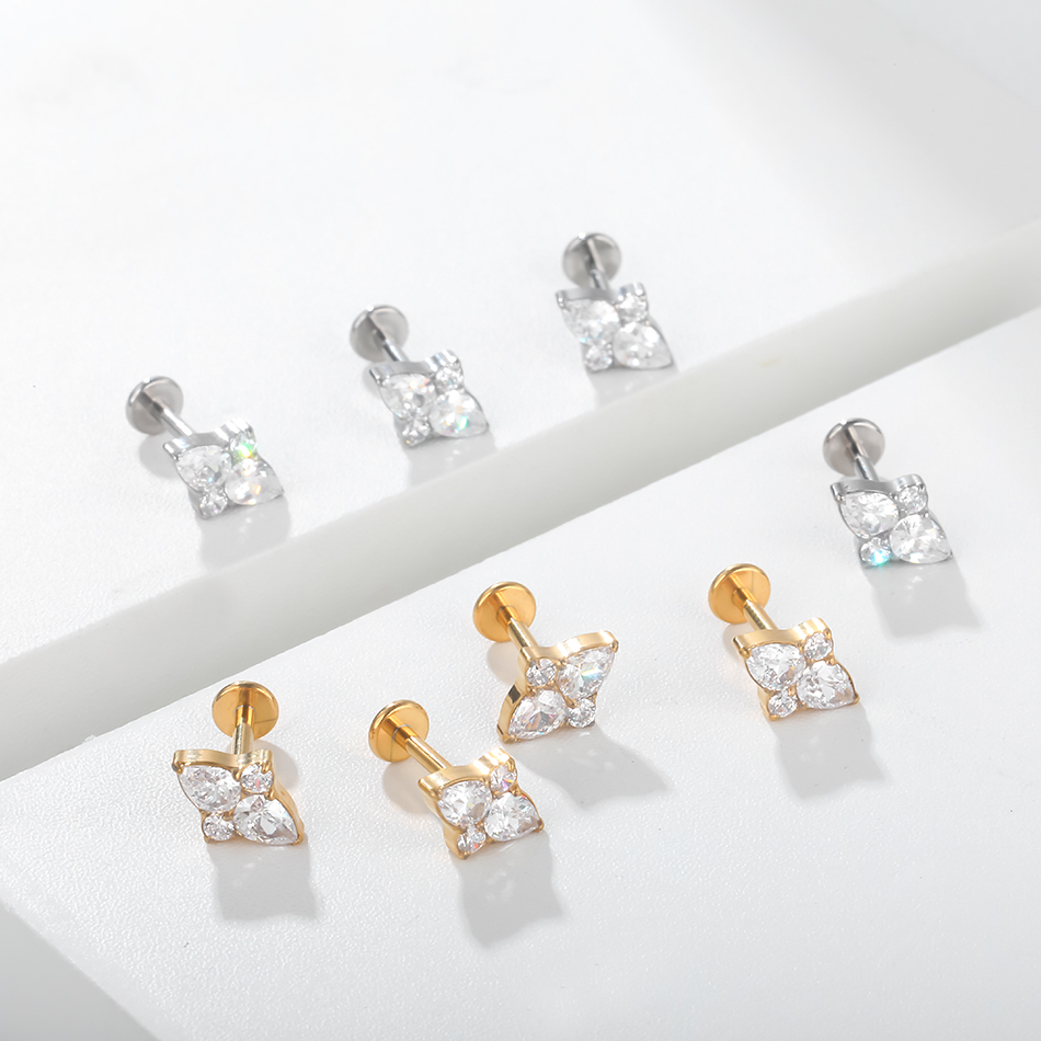 1 шт. титановая губная серьга  – обзор и цена Body Jewelry Trend