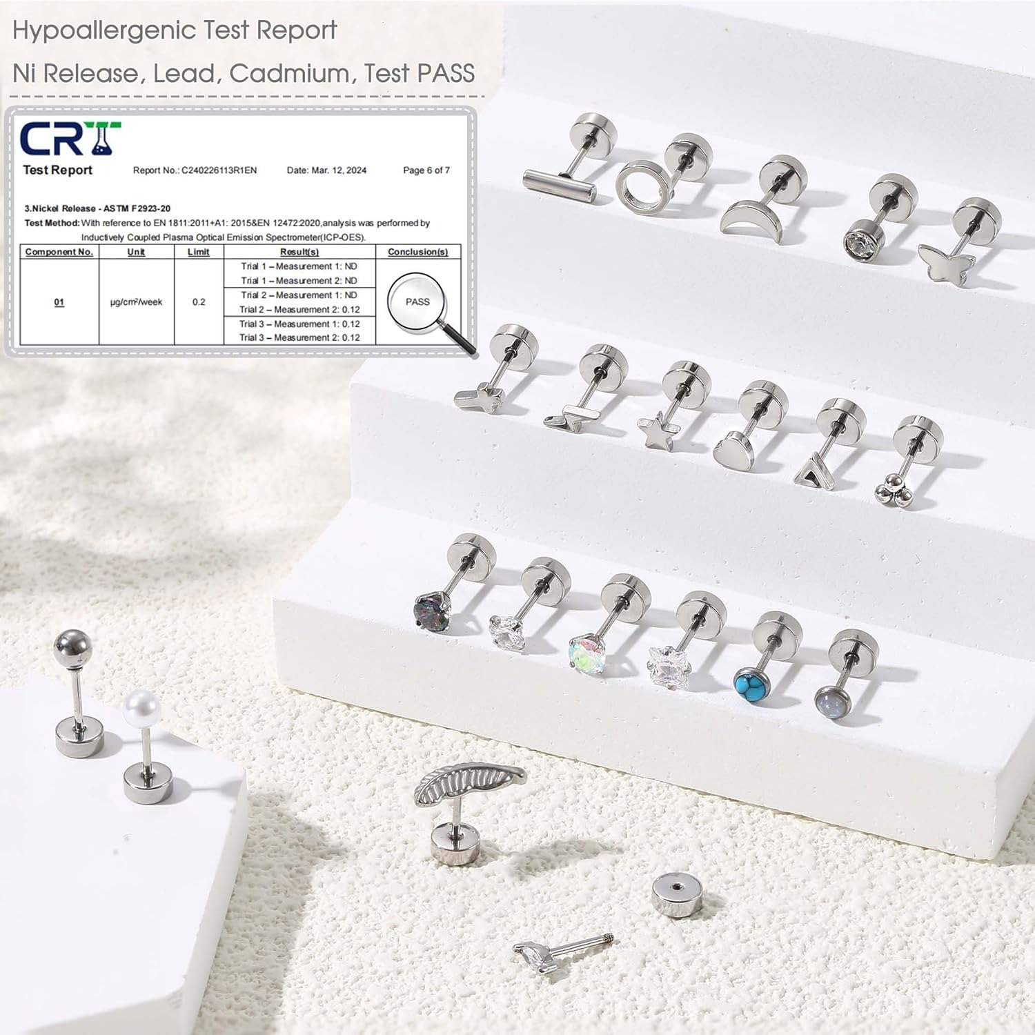 Florideco 1 пара гипоаллергенн – обзор и цена Body Jewelry Hypoallergenic