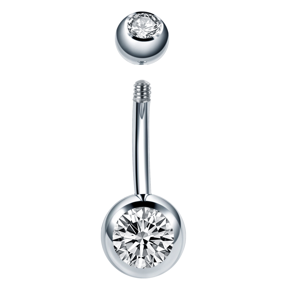 10 шт./лот 14 г титановый пирс – обзор и цена Belly Bar Titanium