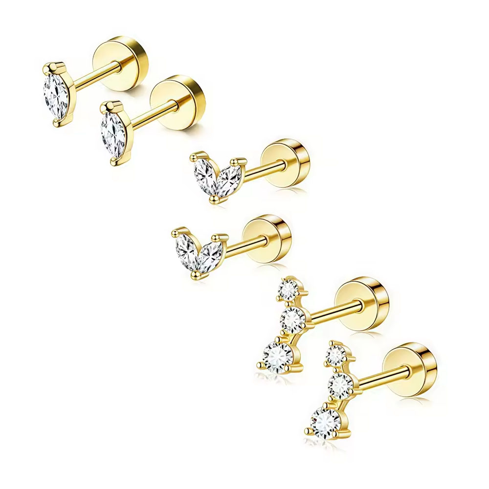 6/2 шт. гипоаллергенные крошеч – обзор и цена Body Jewelry Hypoallergenic