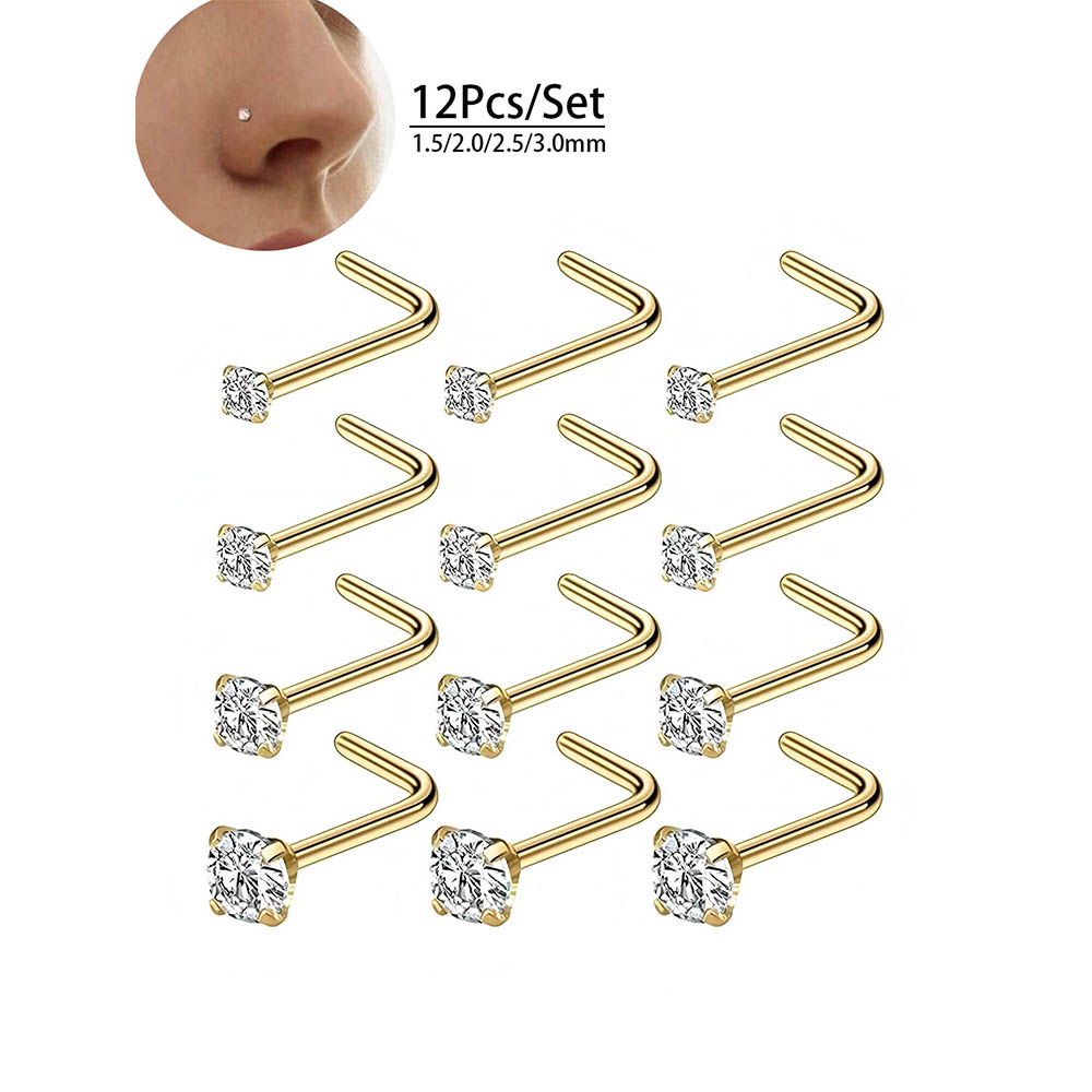 Полный набор из 12 предметов,  – обзор и цена Body Jewelry Hypoallergenic