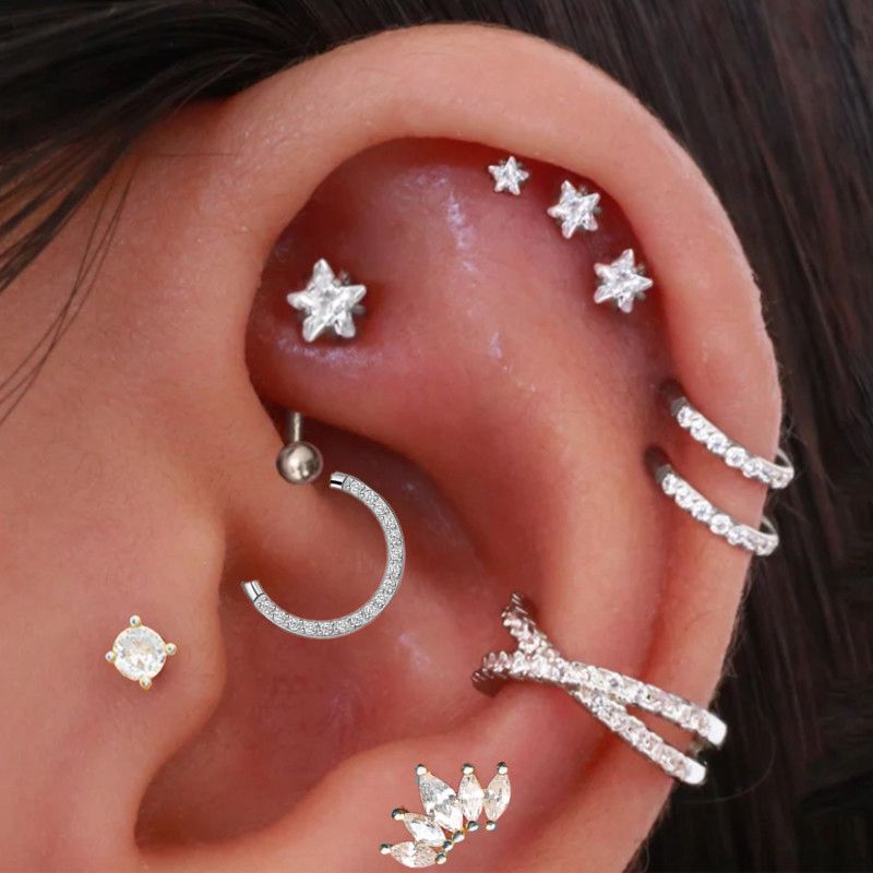 Женские серьги-спирали для пир – обзор и цена Body Jewelry Trend
